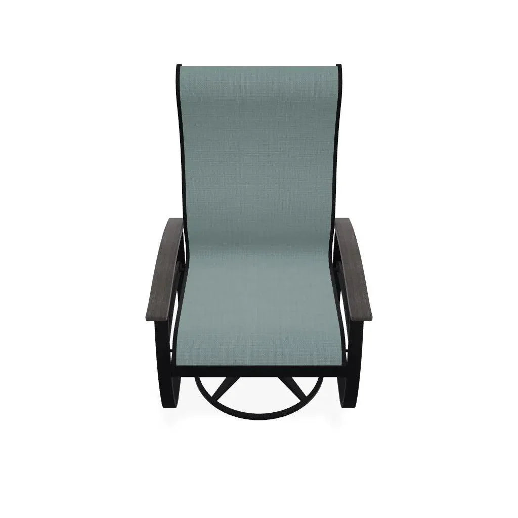 Belle Isle Sling Supreme Swivel Rocker MGP Arms - LOOMLAN - Telescope - Outdoor Accent Chairs