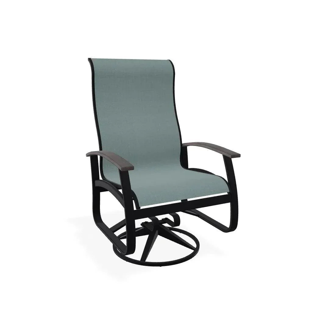 Belle Isle Sling Supreme Swivel Rocker MGP Arms - LOOMLAN - Telescope - Outdoor Accent Chairs