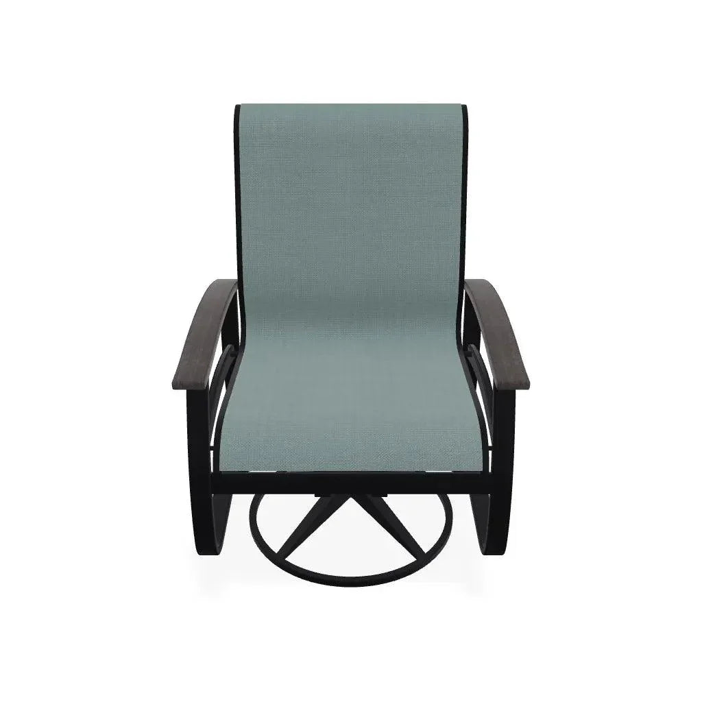 Belle Isle Sling Swivel Rocker with MGP Arms - LOOMLAN - Telescope - Outdoor Accent Chairs