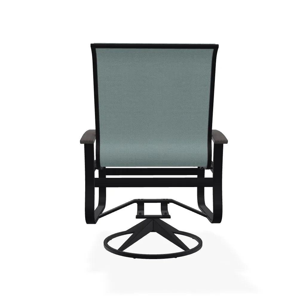 Belle Isle Sling Swivel Rocker with MGP Arms - LOOMLAN - Telescope - Outdoor Accent Chairs