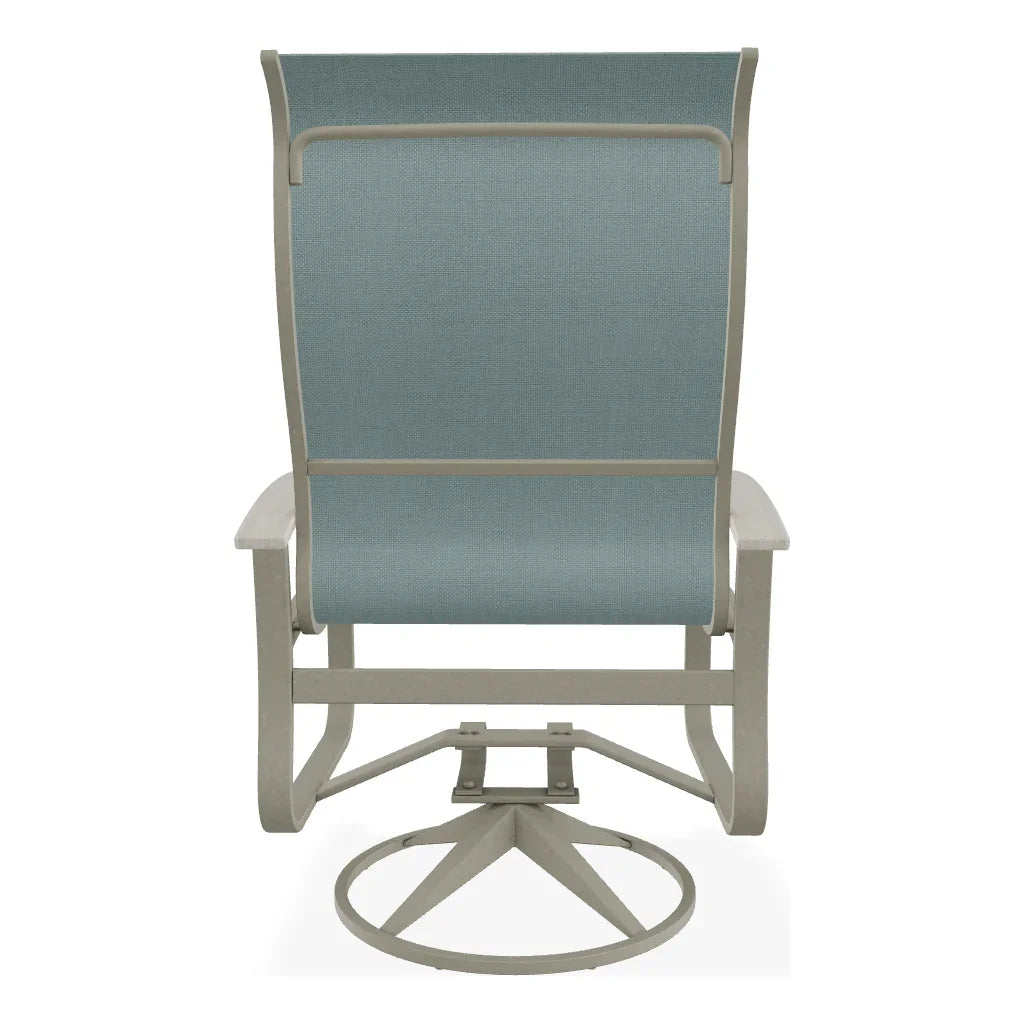 Belle Isle Supreme Swivel Rocker Polymer Arms - LOOMLAN - Telescope - Outdoor Accent Chairs