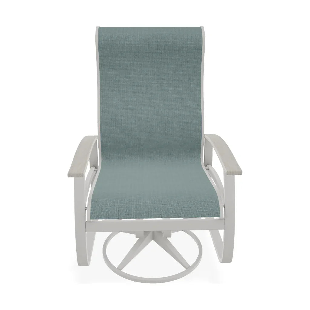 Belle Isle Supreme Swivel Rocker Polymer Arms - LOOMLAN - Telescope - Outdoor Accent Chairs