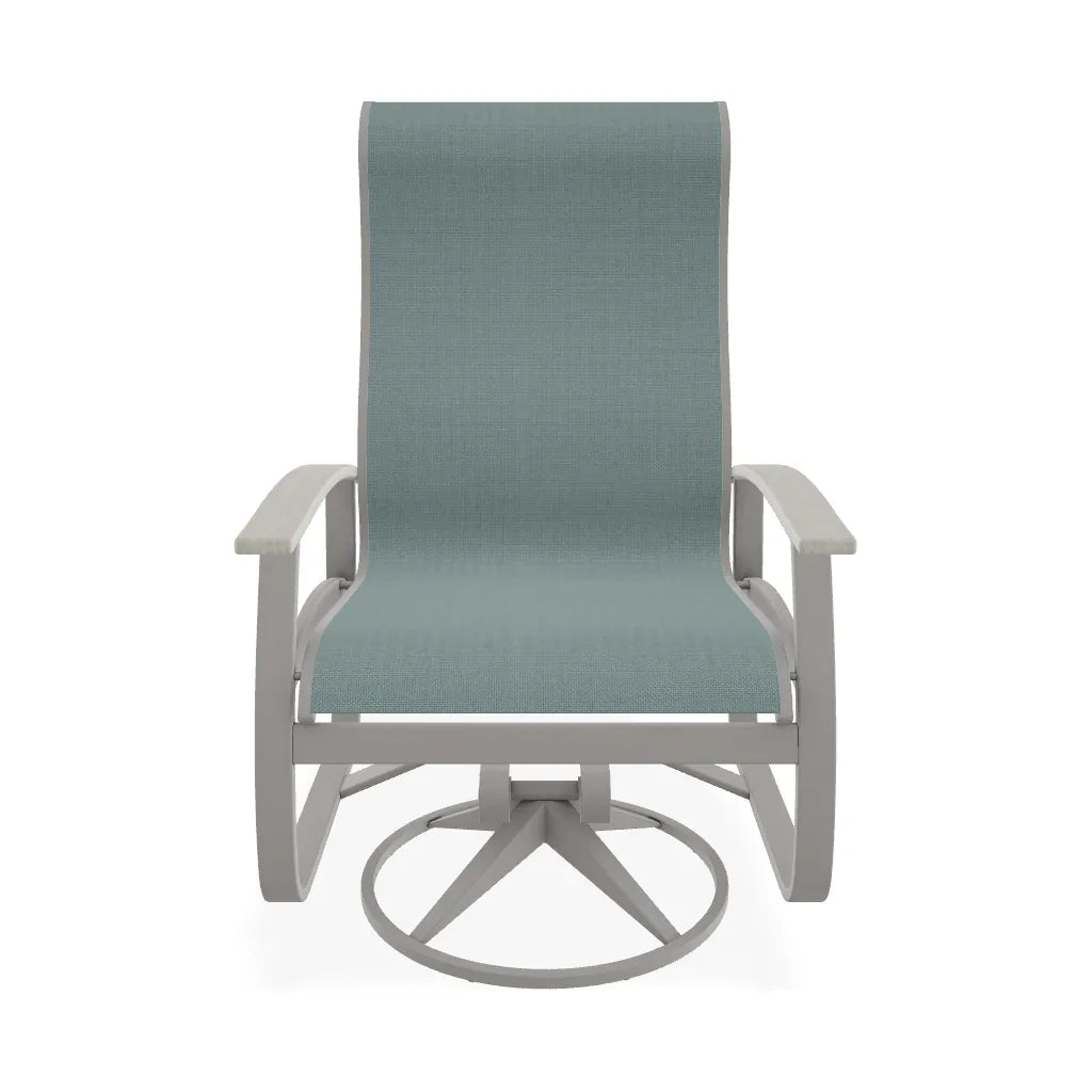 Belle Isle Supreme Swivel Rocker Polymer Arms - LOOMLAN - Telescope - Outdoor Accent Chairs
