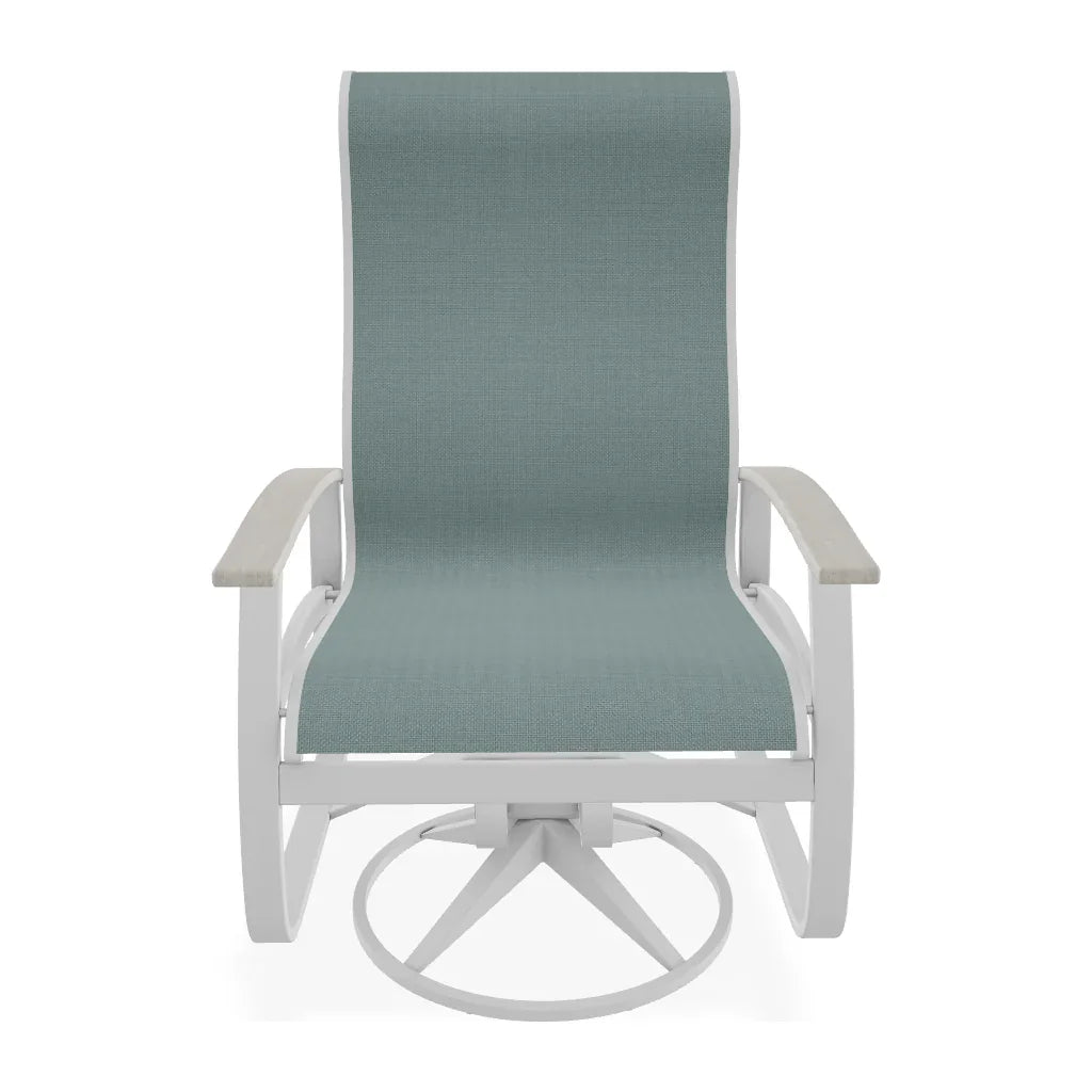 Belle Isle Supreme Swivel Rocker Polymer Arms - LOOMLAN - Telescope - Outdoor Accent Chairs