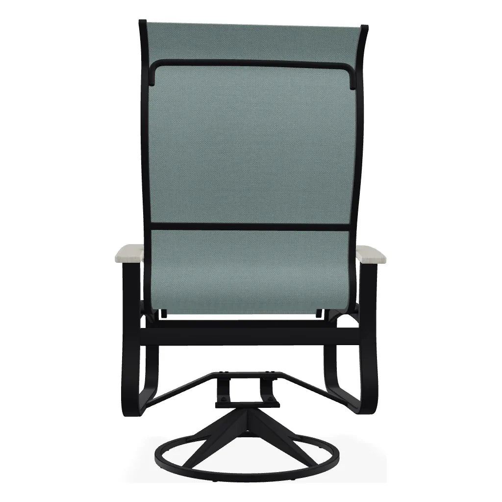 Belle Isle Supreme Swivel Rocker Polymer Arms - LOOMLAN - Telescope - Outdoor Accent Chairs