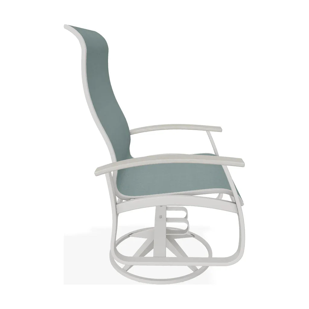 Belle Isle Supreme Swivel Rocker Polymer Arms - LOOMLAN - Telescope - Outdoor Accent Chairs