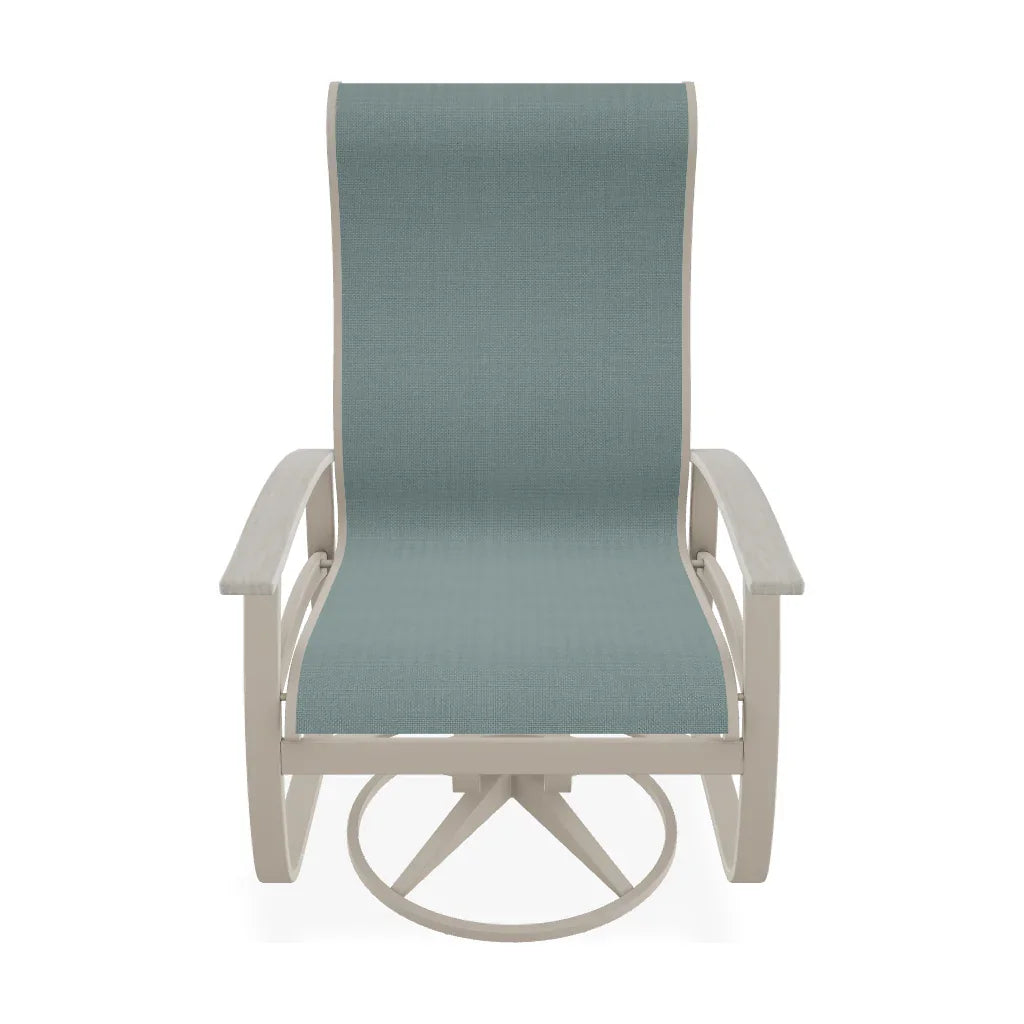 Belle Isle Supreme Swivel Rocker Polymer Arms - LOOMLAN - Telescope - Outdoor Accent Chairs
