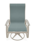 Belle Isle Supreme Swivel Rocker Polymer Arms - LOOMLAN - Telescope - Outdoor Accent Chairs