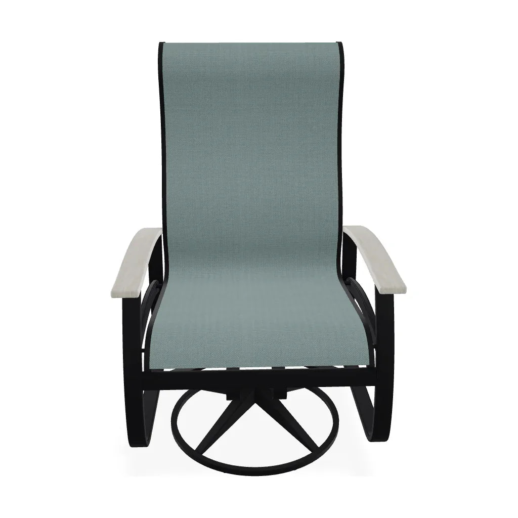 Belle Isle Supreme Swivel Rocker Polymer Arms - LOOMLAN - Telescope - Outdoor Accent Chairs