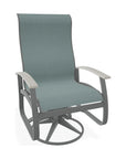 Belle Isle Supreme Swivel Rocker Polymer Arms - LOOMLAN - Telescope - Outdoor Accent Chairs