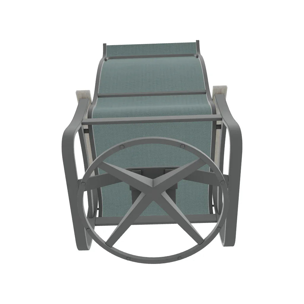 Belle Isle Supreme Swivel Rocker Polymer Arms - LOOMLAN - Telescope - Outdoor Accent Chairs