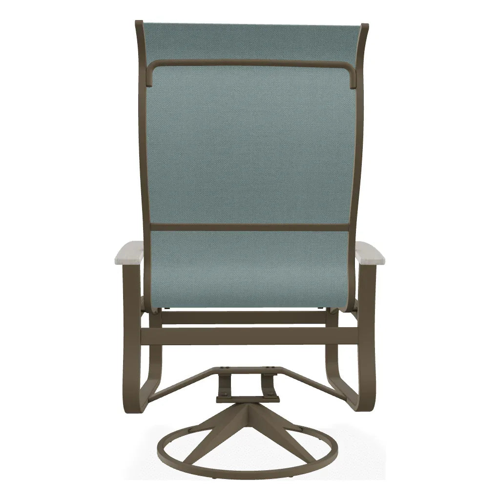 Belle Isle Supreme Swivel Rocker Polymer Arms - LOOMLAN - Telescope - Outdoor Accent Chairs