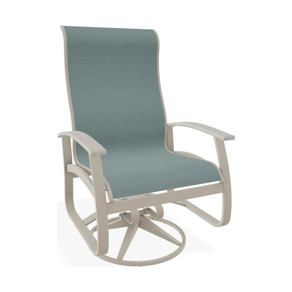 Belle Isle Supreme Swivel Rocker Polymer Arms - LOOMLAN - Telescope - Outdoor Accent Chairs