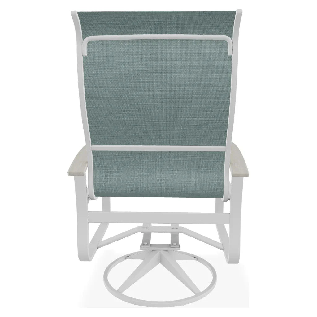 Belle Isle Supreme Swivel Rocker Polymer Arms - LOOMLAN - Telescope - Outdoor Accent Chairs