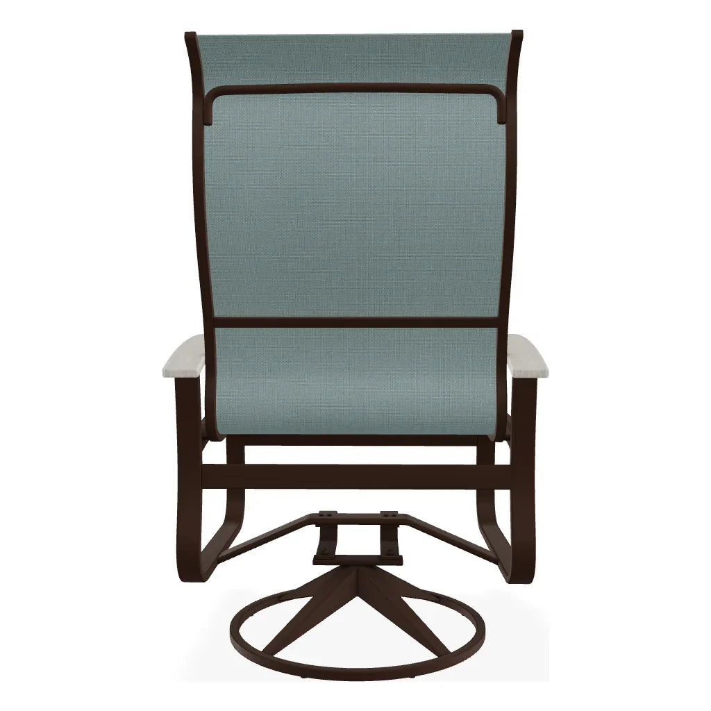 Belle Isle Supreme Swivel Rocker Polymer Arms - LOOMLAN - Telescope - Outdoor Accent Chairs