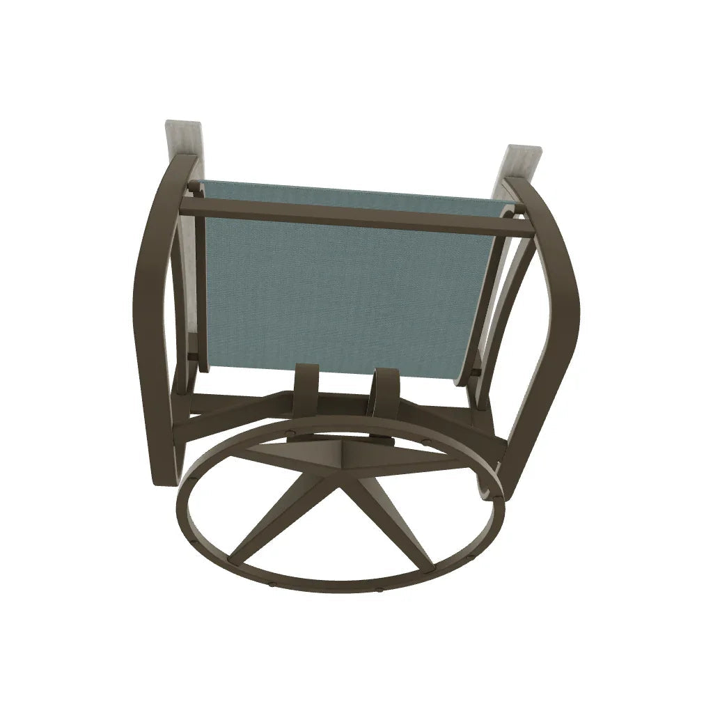Belle Isle Supreme Swivel Rocker Polymer Arms - LOOMLAN - Telescope - Outdoor Accent Chairs