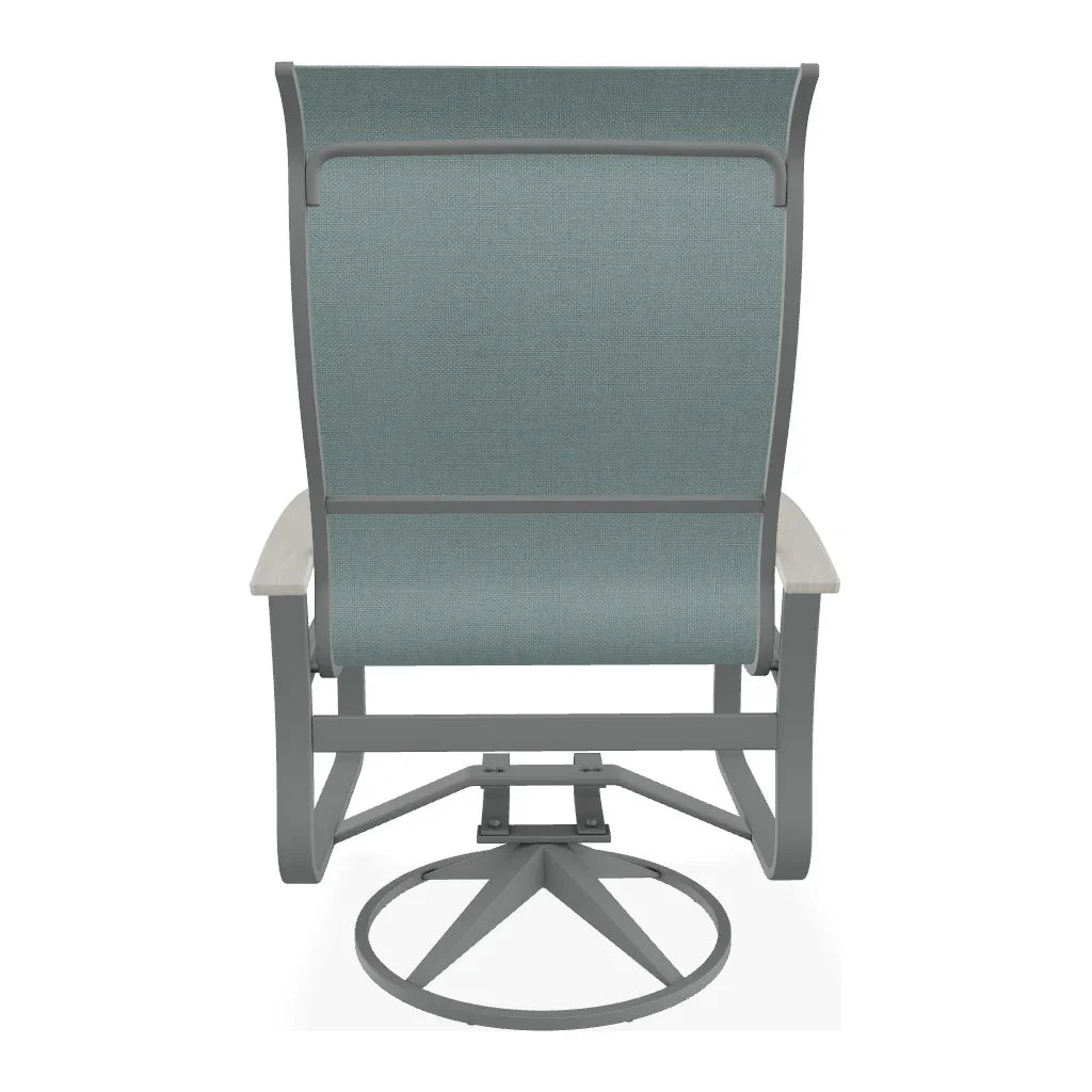 Belle Isle Supreme Swivel Rocker Polymer Arms - LOOMLAN - Telescope - Outdoor Accent Chairs