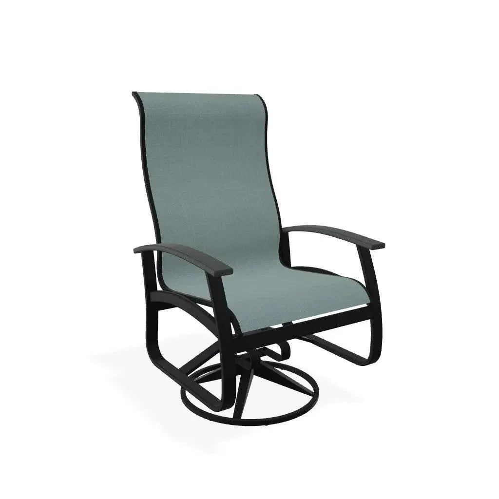 Belle Isle Swivel Rocker with Polymer Arms - LOOMLAN - Telescope - Outdoor Accent Chairs