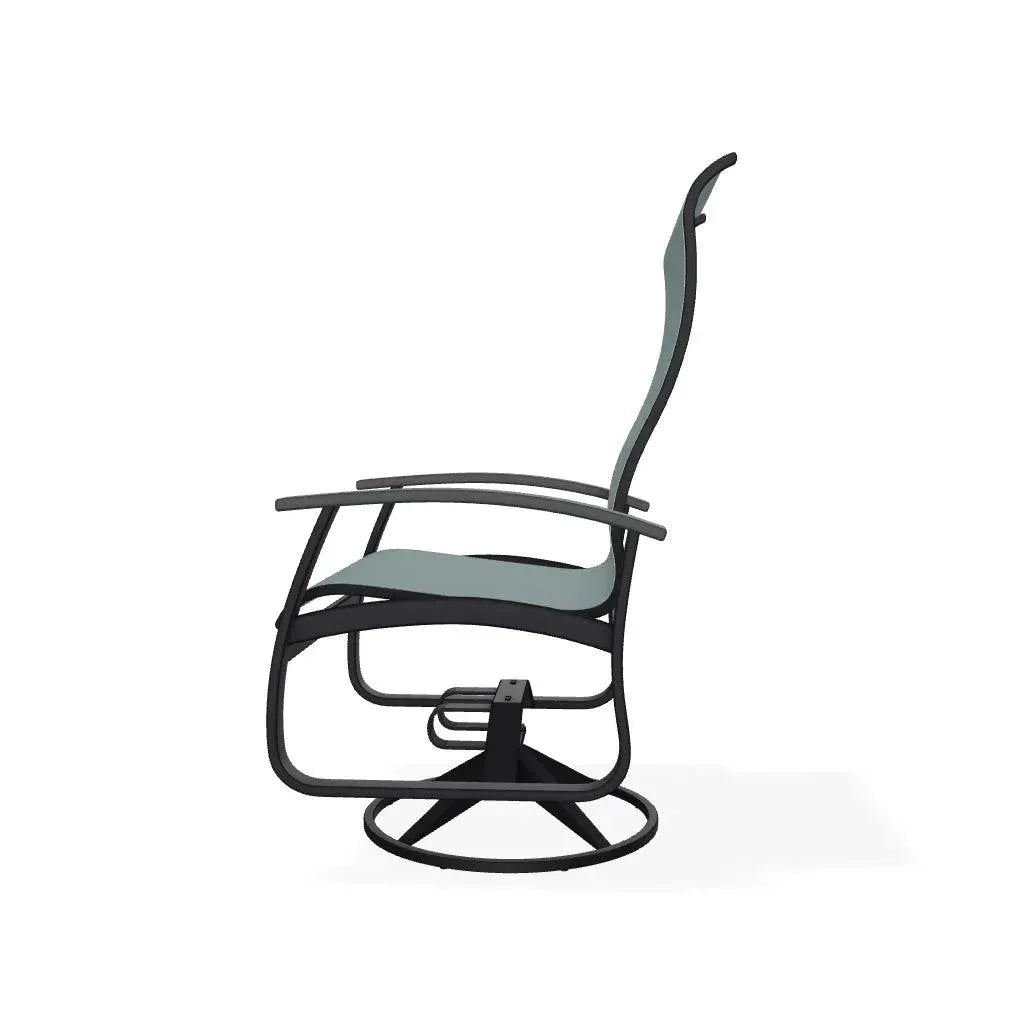 Belle Isle Swivel Rocker with Polymer Arms - LOOMLAN - Telescope - Outdoor Accent Chairs