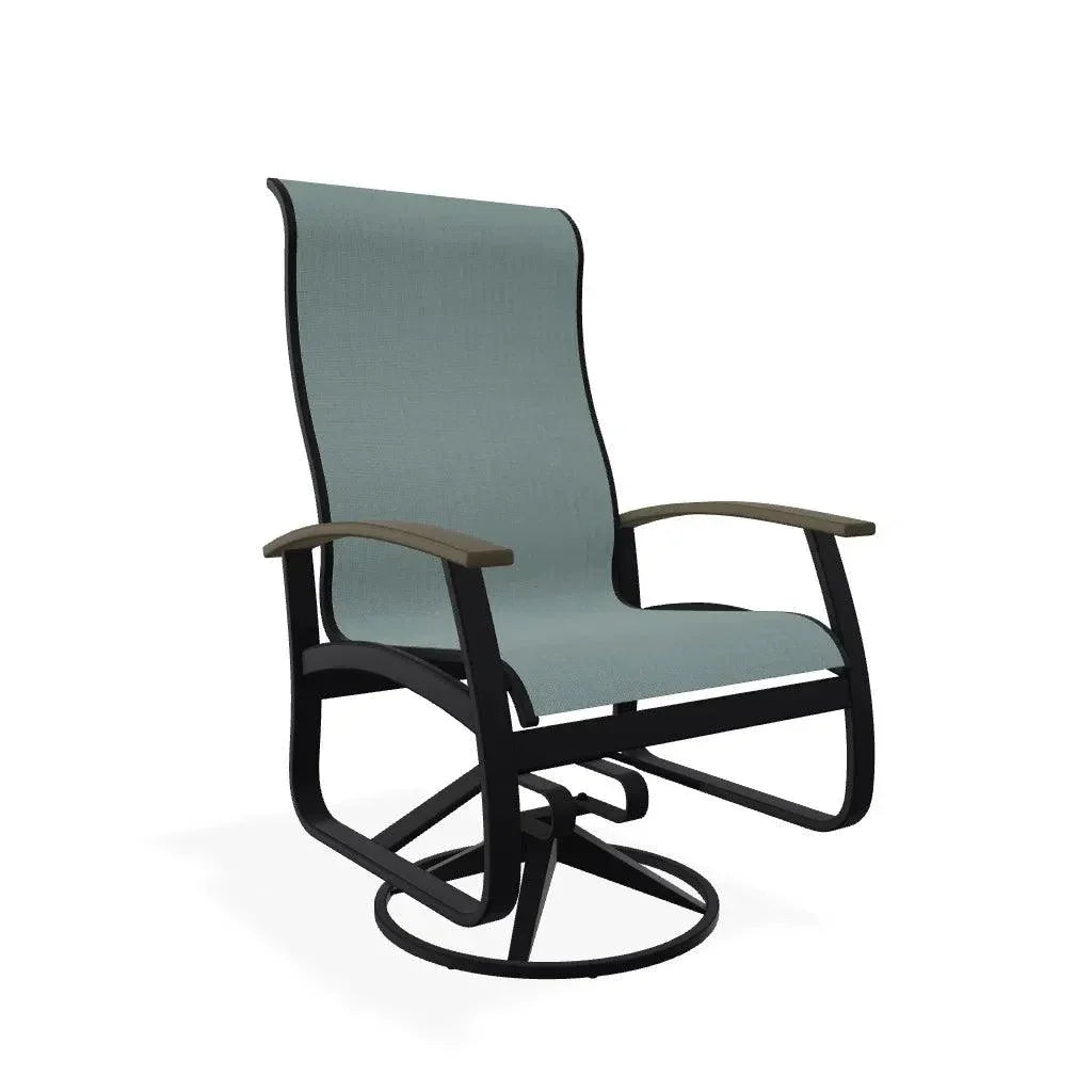Belle Isle Swivel Rocker with Polymer Arms - LOOMLAN - Telescope - Outdoor Accent Chairs