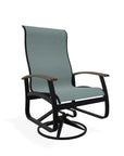 Belle Isle Swivel Rocker with Polymer Arms - LOOMLAN - Telescope - Outdoor Accent Chairs