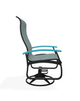 Belle Isle Swivel Rocker with Polymer Arms - LOOMLAN - Telescope - Outdoor Accent Chairs