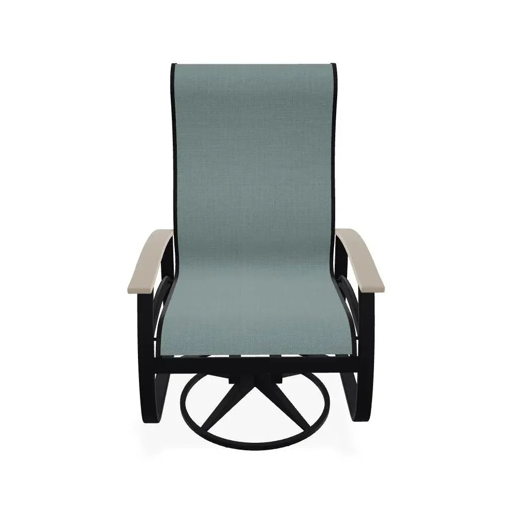 Belle Isle Swivel Rocker with Polymer Arms - LOOMLAN - Telescope - Outdoor Accent Chairs