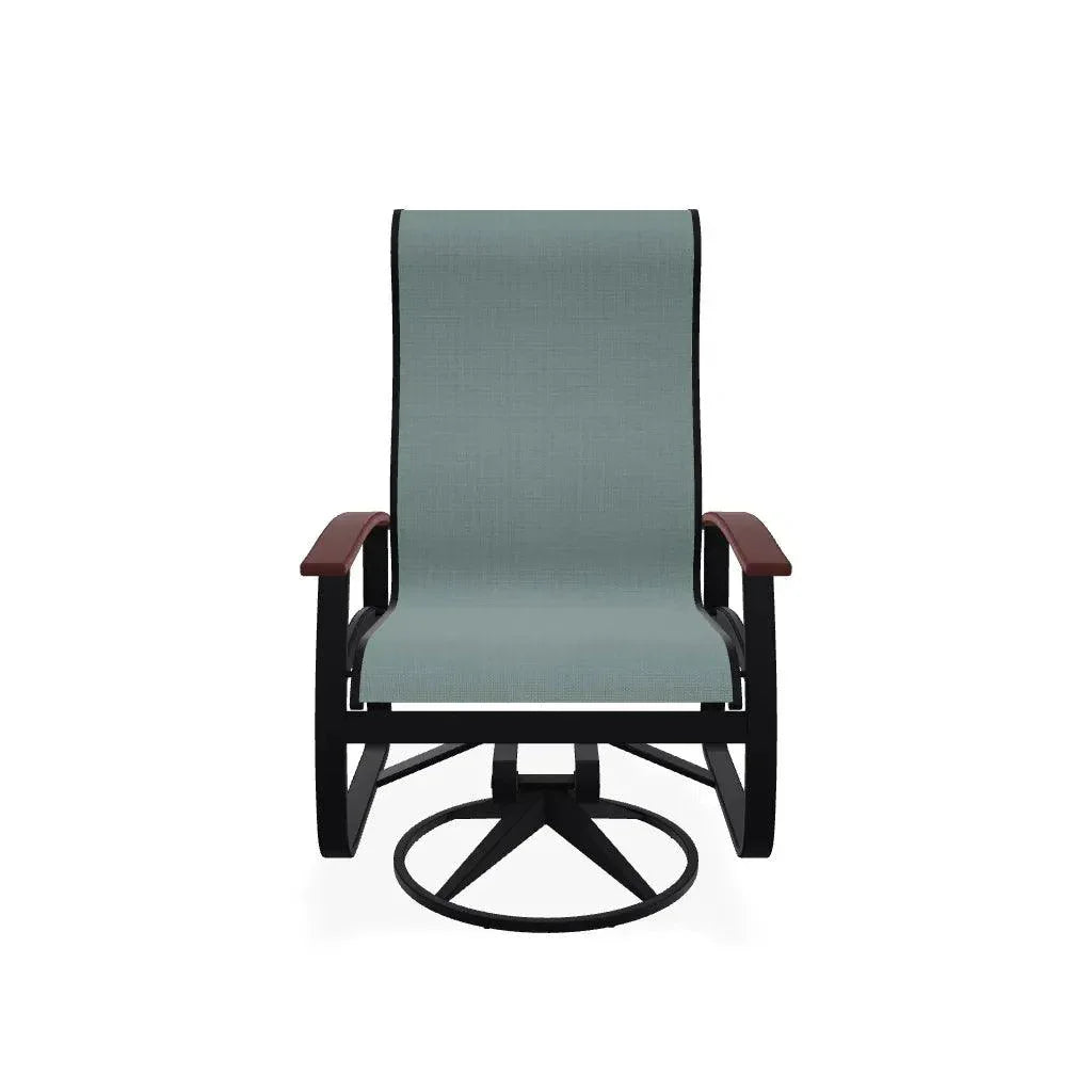 Belle Isle Swivel Rocker with Polymer Arms - LOOMLAN - Telescope - Outdoor Accent Chairs