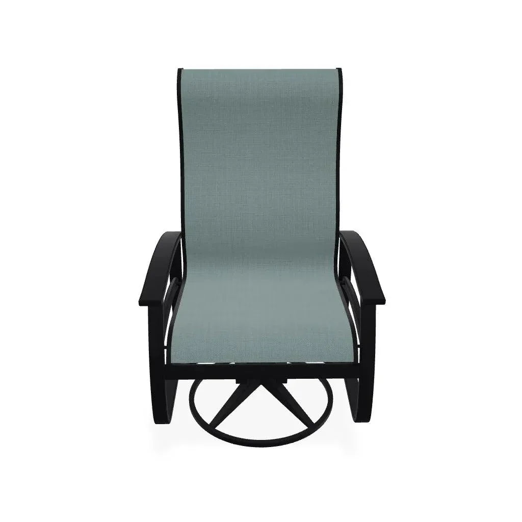 Belle Isle Swivel Rocker with Polymer Arms - LOOMLAN - Telescope - Outdoor Accent Chairs