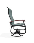 Belle Isle Swivel Rocker with Polymer Arms - LOOMLAN - Telescope - Outdoor Accent Chairs
