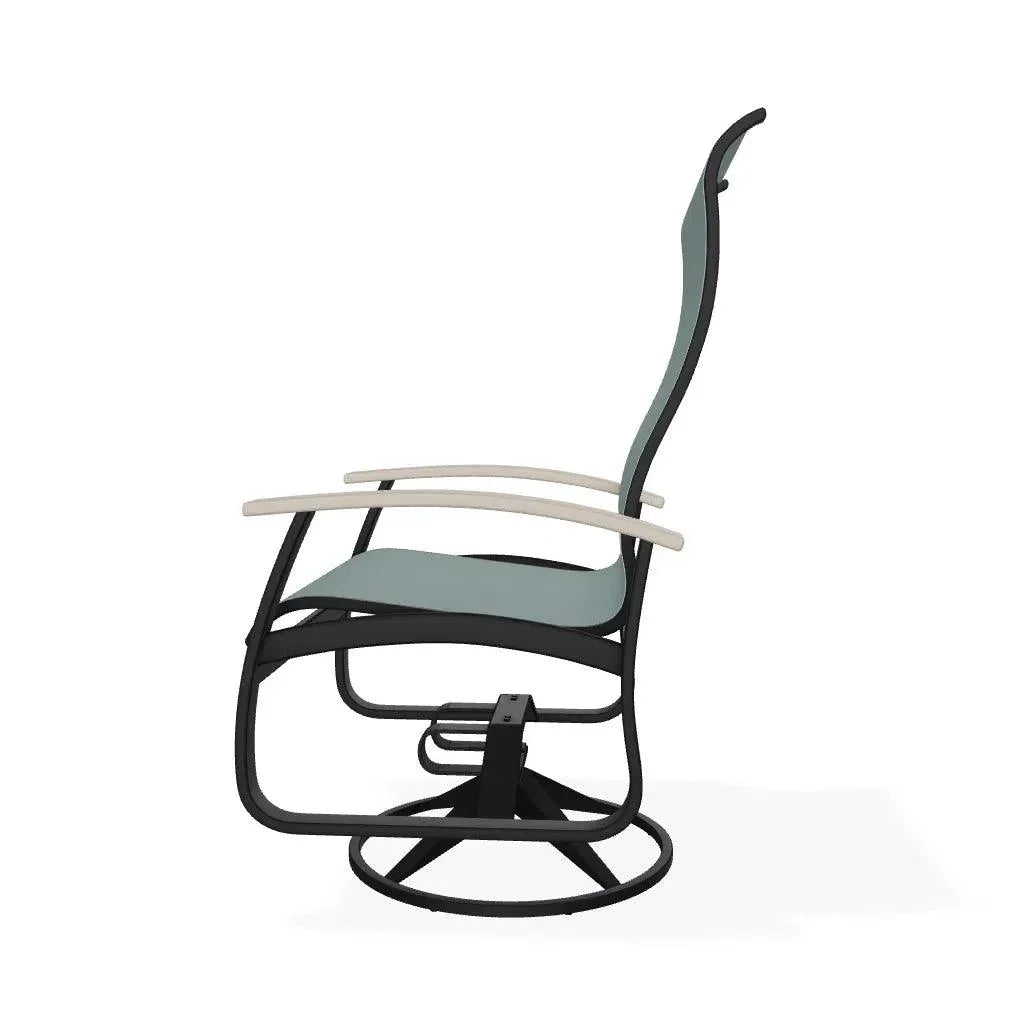 Belle Isle Swivel Rocker with Polymer Arms - LOOMLAN - Telescope - Outdoor Accent Chairs