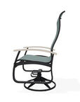 Belle Isle Swivel Rocker with Polymer Arms - LOOMLAN - Telescope - Outdoor Accent Chairs