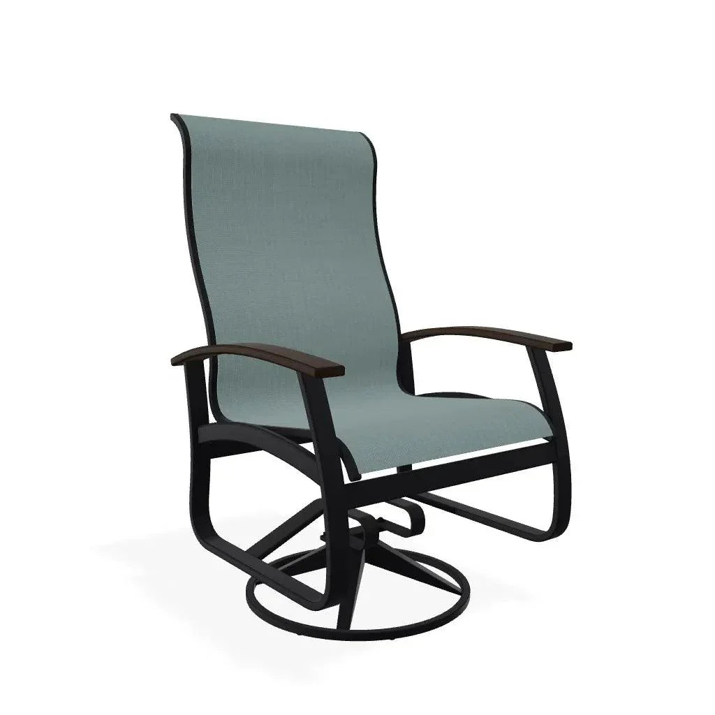 Belle Isle Swivel Rocker with Polymer Arms - LOOMLAN - Telescope - Outdoor Accent Chairs