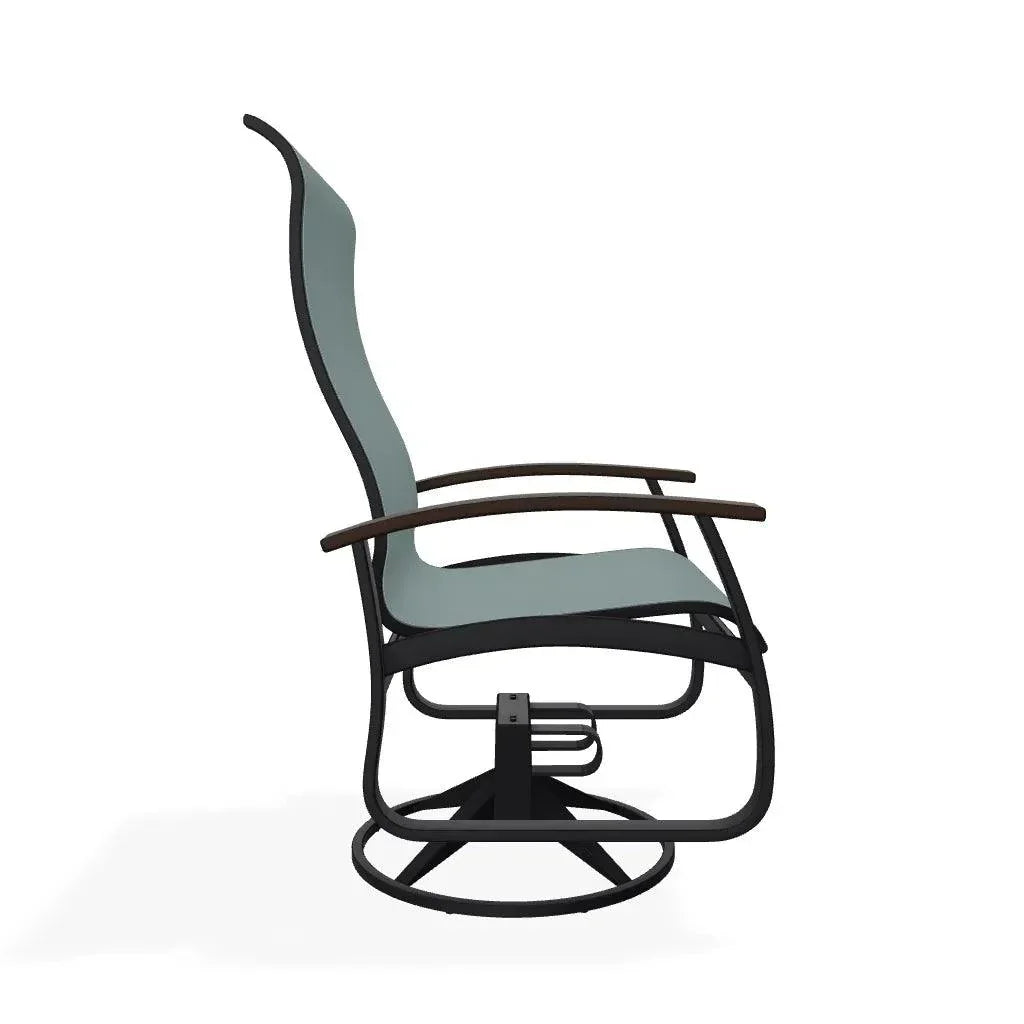 Belle Isle Swivel Rocker with Polymer Arms - LOOMLAN - Telescope - Outdoor Accent Chairs