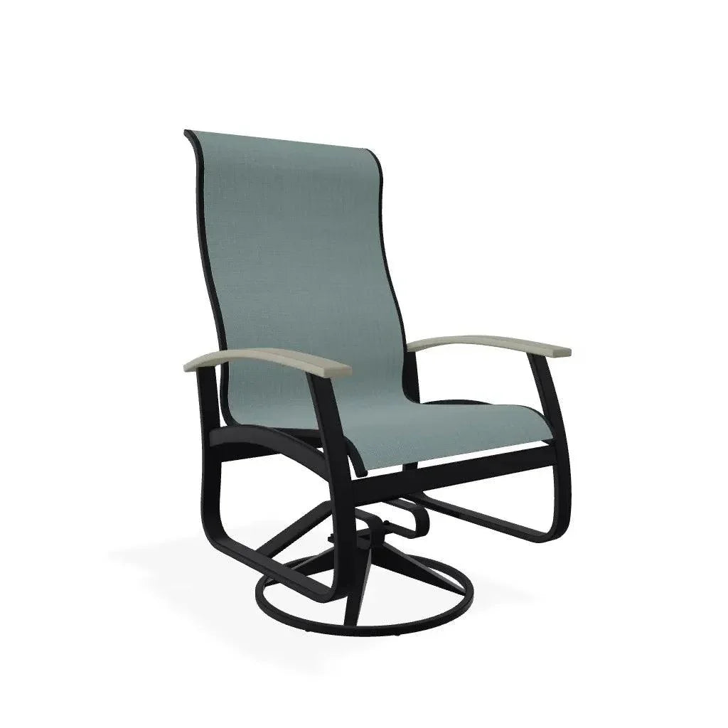 Belle Isle Swivel Rocker with Polymer Arms - LOOMLAN - Telescope - Outdoor Accent Chairs