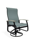 Belle Isle Swivel Rocker with Polymer Arms - LOOMLAN - Telescope - Outdoor Accent Chairs