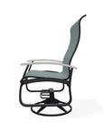 Belle Isle Swivel Rocker with Polymer Arms - LOOMLAN - Telescope - Outdoor Accent Chairs