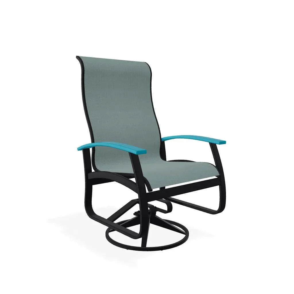 Belle Isle Swivel Rocker with Polymer Arms - LOOMLAN - Telescope - Outdoor Accent Chairs
