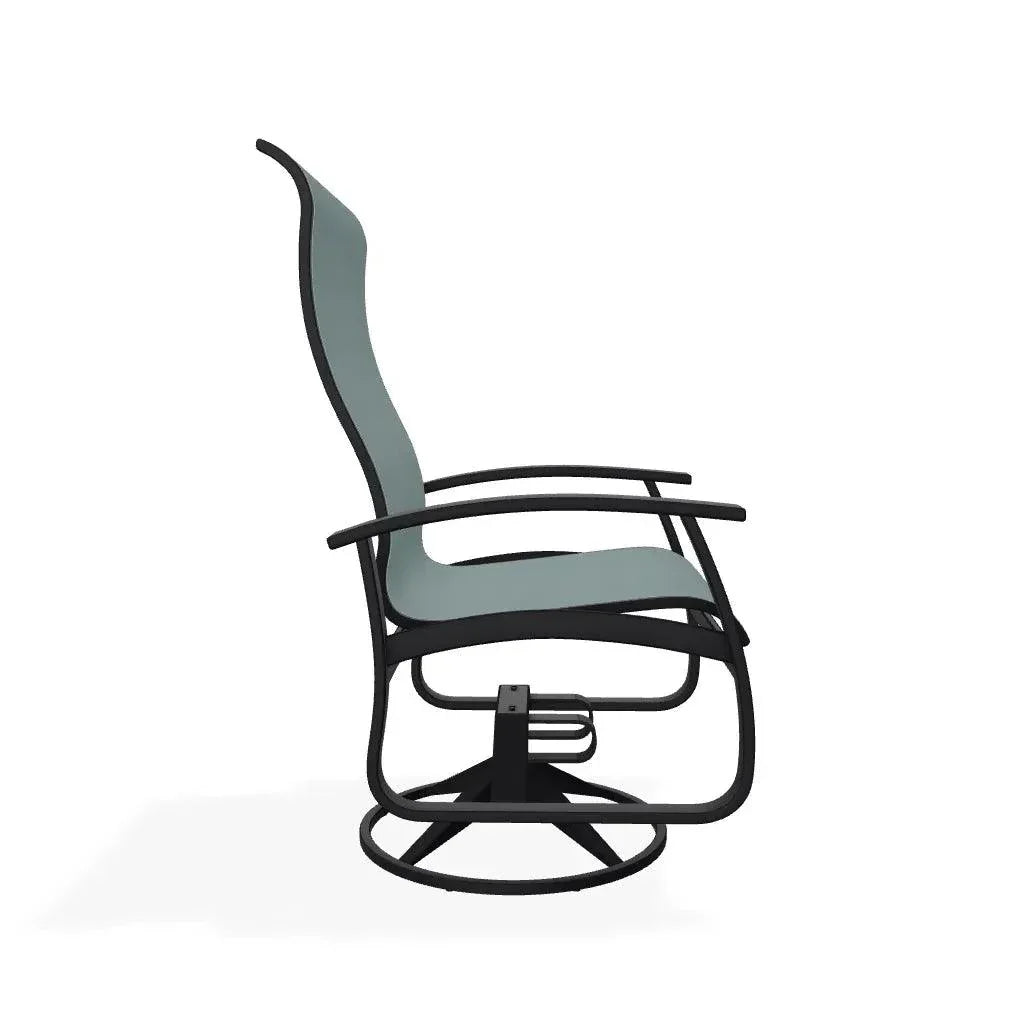 Belle Isle Swivel Rocker with Polymer Arms - LOOMLAN - Telescope - Outdoor Accent Chairs