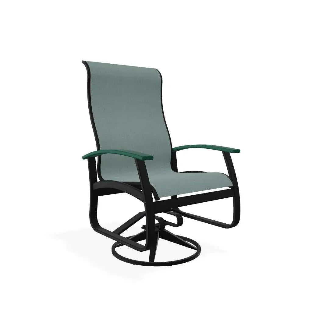 Belle Isle Swivel Rocker with Polymer Arms - LOOMLAN - Telescope - Outdoor Accent Chairs