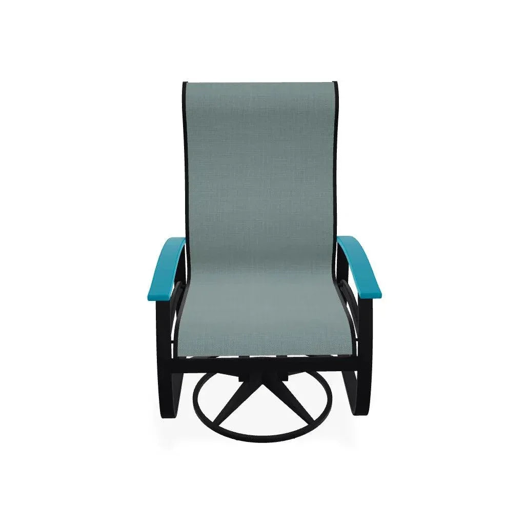Belle Isle Swivel Rocker with Polymer Arms - LOOMLAN - Telescope - Outdoor Accent Chairs