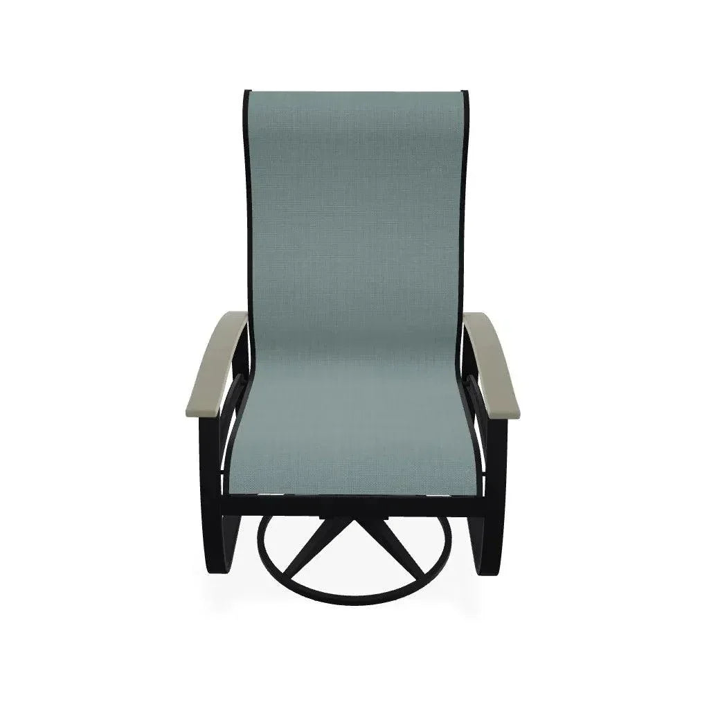 Belle Isle Swivel Rocker with Polymer Arms - LOOMLAN - Telescope - Outdoor Accent Chairs