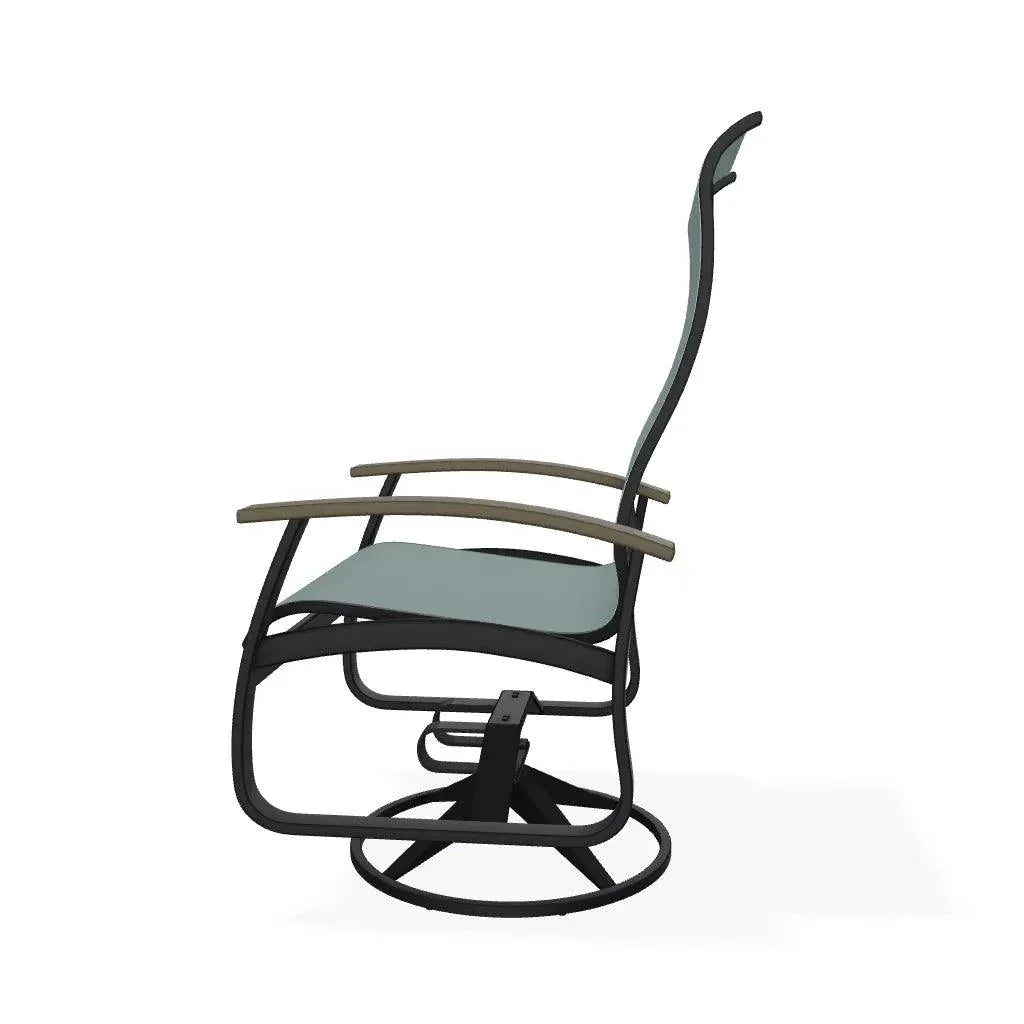 Belle Isle Swivel Rocker with Polymer Arms - LOOMLAN - Telescope - Outdoor Accent Chairs
