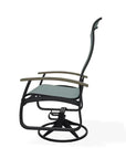 Belle Isle Swivel Rocker with Polymer Arms - LOOMLAN - Telescope - Outdoor Accent Chairs