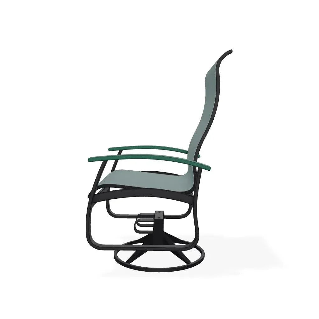 Belle Isle Swivel Rocker with Polymer Arms - LOOMLAN - Telescope - Outdoor Accent Chairs
