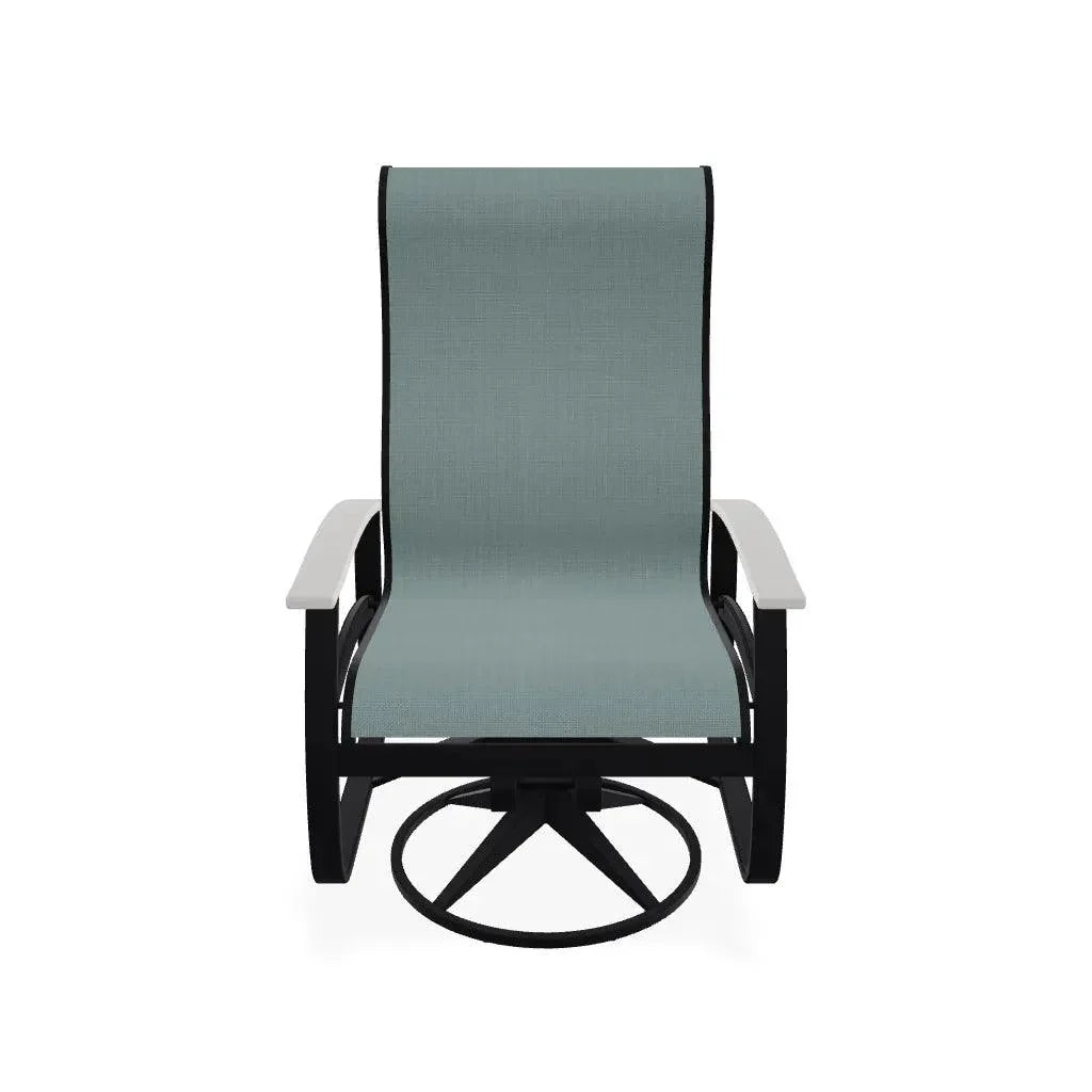 Belle Isle Swivel Rocker with Polymer Arms - LOOMLAN - Telescope - Outdoor Accent Chairs
