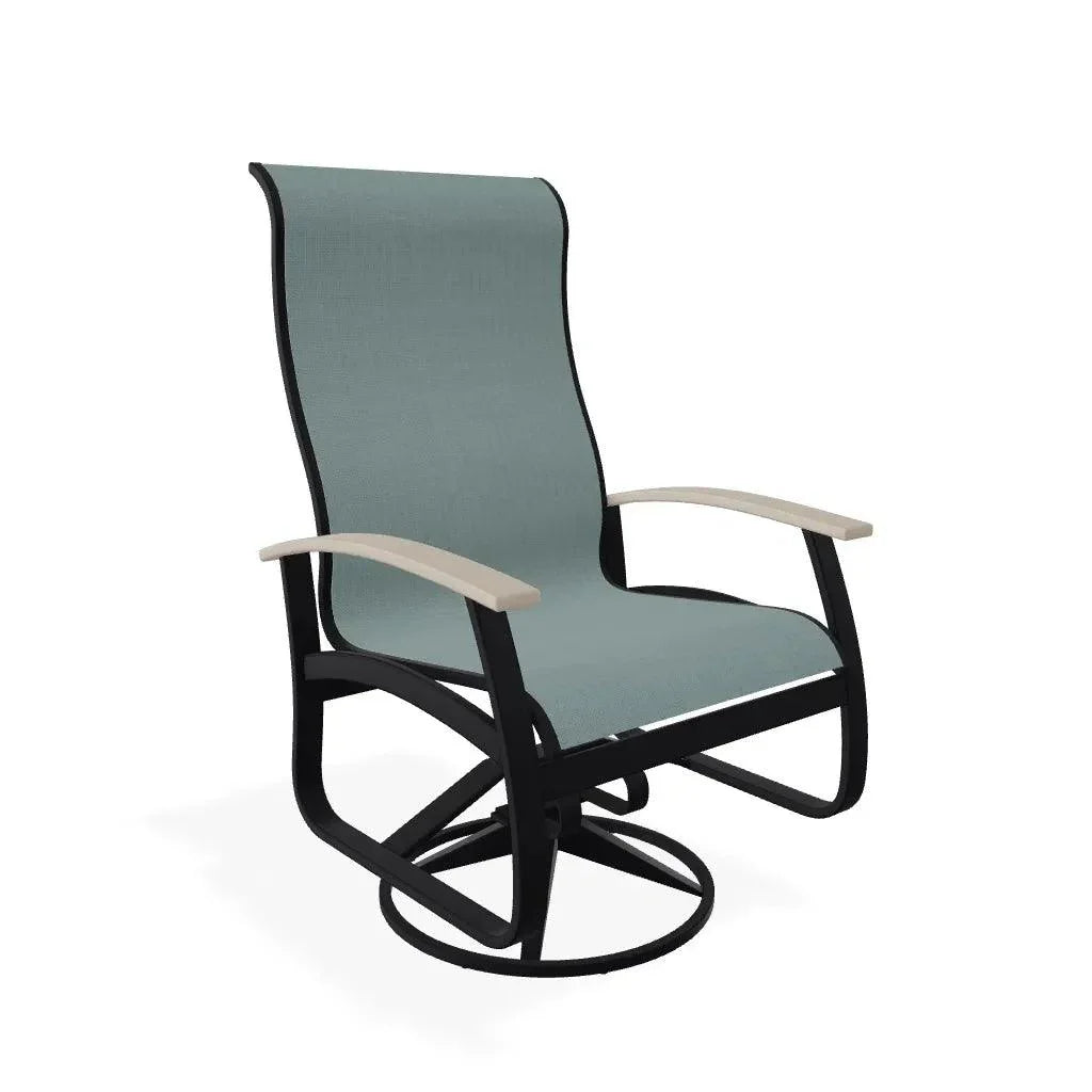 Belle Isle Swivel Rocker with Polymer Arms - LOOMLAN - Telescope - Outdoor Accent Chairs