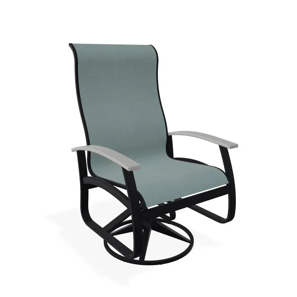 Belle Isle Swivel Rocker with Polymer Arms - LOOMLAN - Telescope - Outdoor Accent Chairs