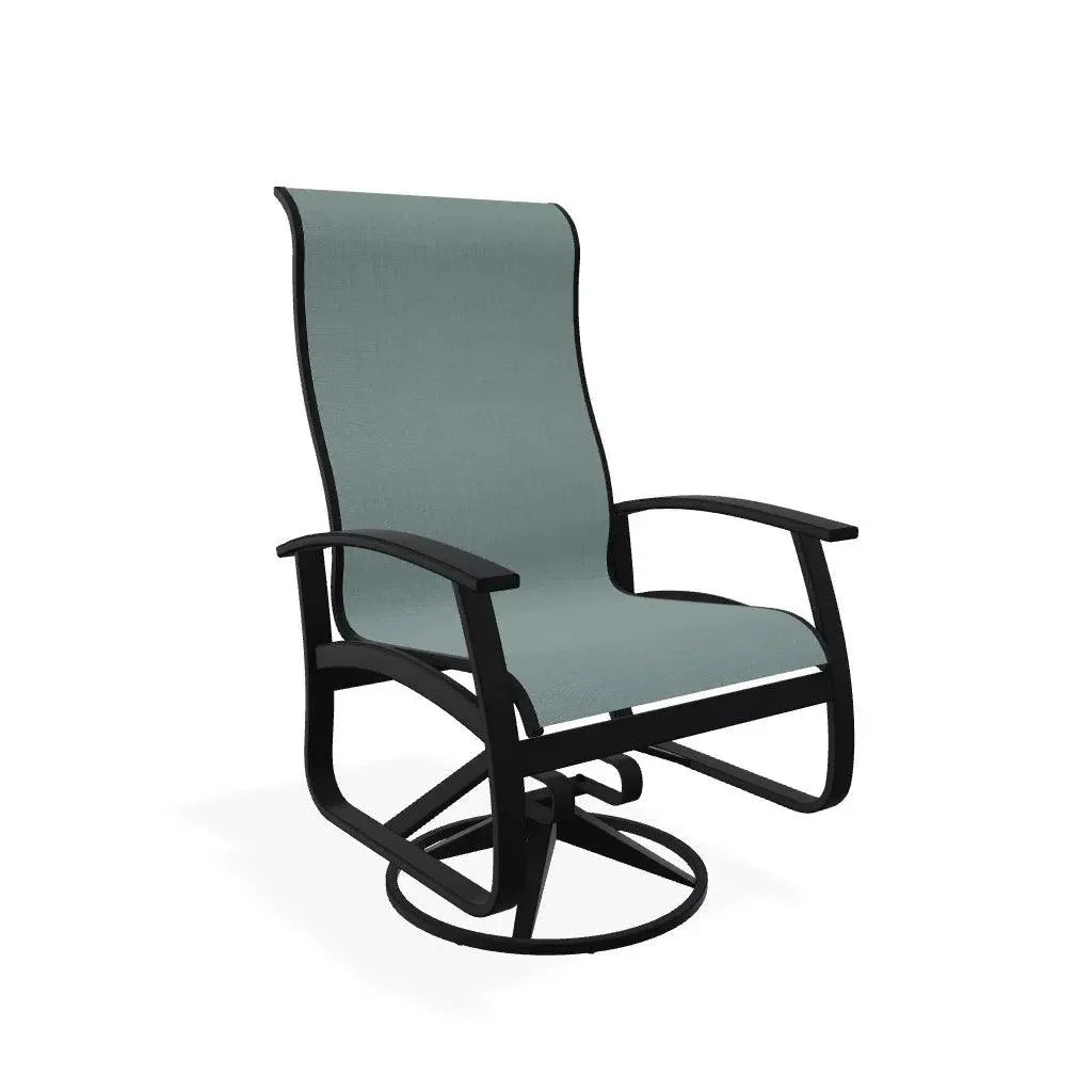 Belle Isle Swivel Rocker with Polymer Arms - LOOMLAN - Telescope - Outdoor Accent Chairs