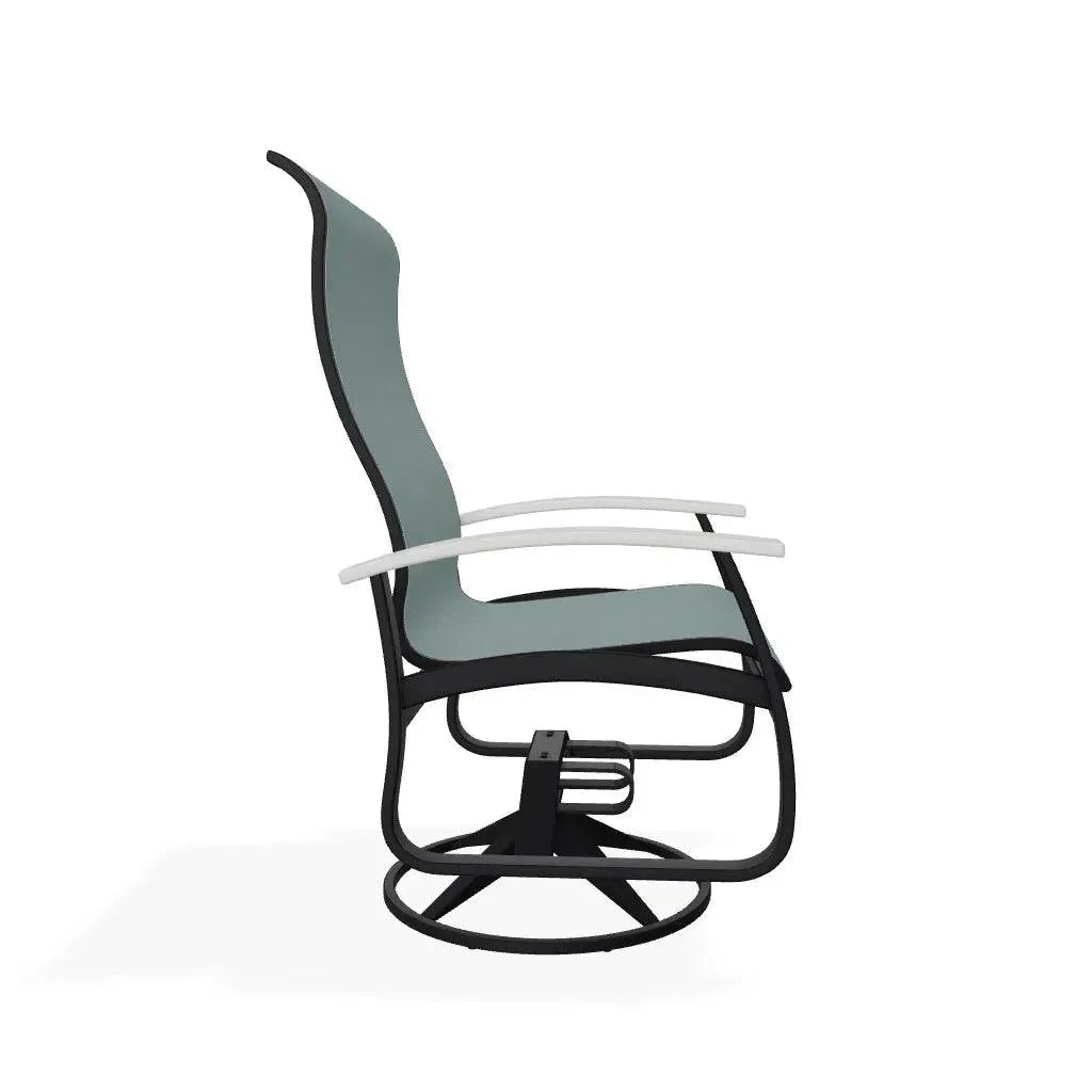 Belle Isle Swivel Rocker with Polymer Arms - LOOMLAN - Telescope - Outdoor Accent Chairs